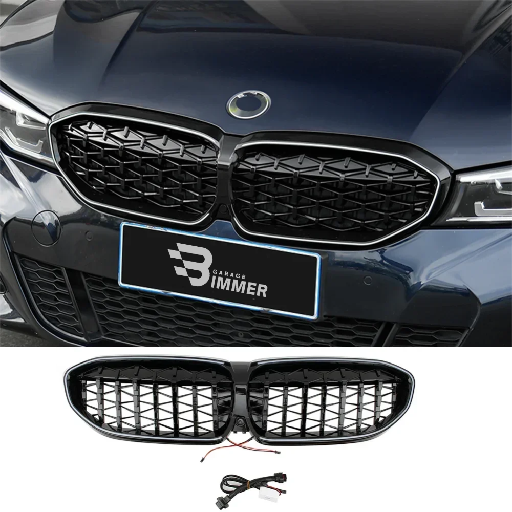 LED Nieren Grill für BMW 3er G20/G28 | 2019-2022 | 320i 330i M340i | LCI Sport Design