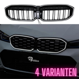 LED Nieren Grill für BMW 3er G20 | 2015-2019 | Dual Line Design Schwarz | Sport Optik