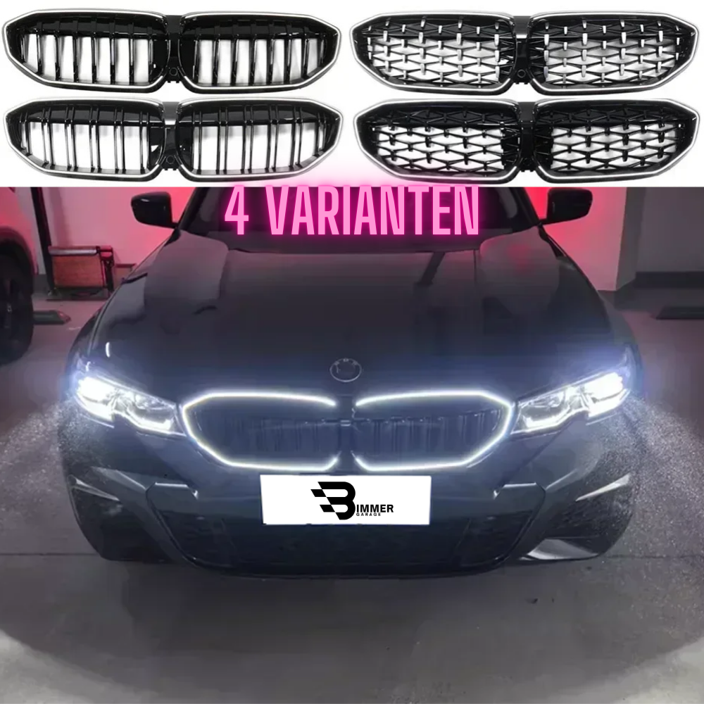 LED Nieren Grill für BMW 3er G20/G28 | 2019-2022 | 320i 330i M340i | LCI Sport Design