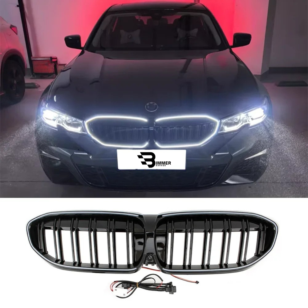 LED Nieren Grill für BMW 3er G20/G28 | 2019-2022 | 320i 330i M340i | LCI Sport Design