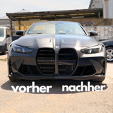 Lufteinlass-Abdeckungen Frontschürze für BMW M3 (G80) & M4 (G82 G83) – Carbon-Optik / Glanz-Schwarz