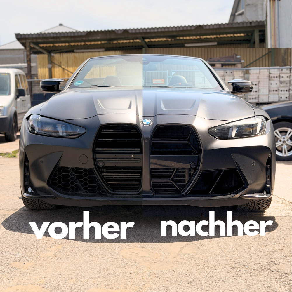 Frontgrill im Motorsport-Design für BMW M3 (G80) & M4 (G82 G83) – Glänzend Schwarz