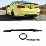Sport-Performance Heckspoiler Schwarz Glanz V-Form - Passend für BMW M4 F82 Coupe