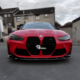 Frontlippe Frontspoiler Lippe Schwarz Glänzend - Passend für BMW M3 G80 / M4 G82 G83 mit ABE
