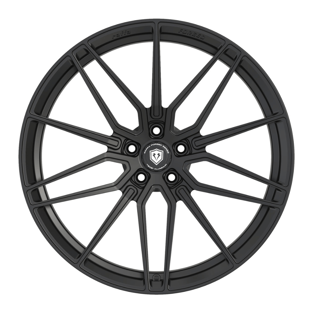 Komplettradsatz Raffa Wheels RFS-01 | Forged Series | Matt Black 10x21