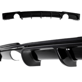 Heckdiffusor Heckschürzeneinsatz Schwarz Glanz Performance Endrohr beidseitig passend für 3er F30 passend für BMW 3er F30 F31 2011-2019