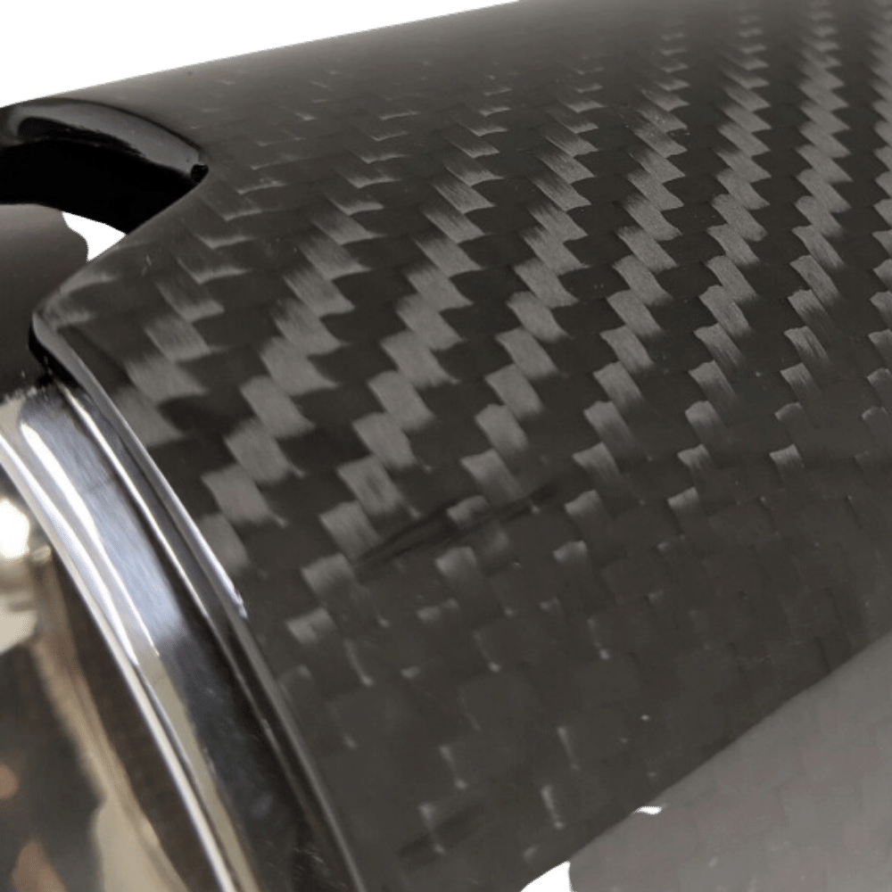 2x Sport-Performance Exhaust Tips 90mm Tailpipes Carbon Gloss fits for BMW F20 F21 F22 F23 F30 F31 F32 F33 F36 135i 235i 335i 435i