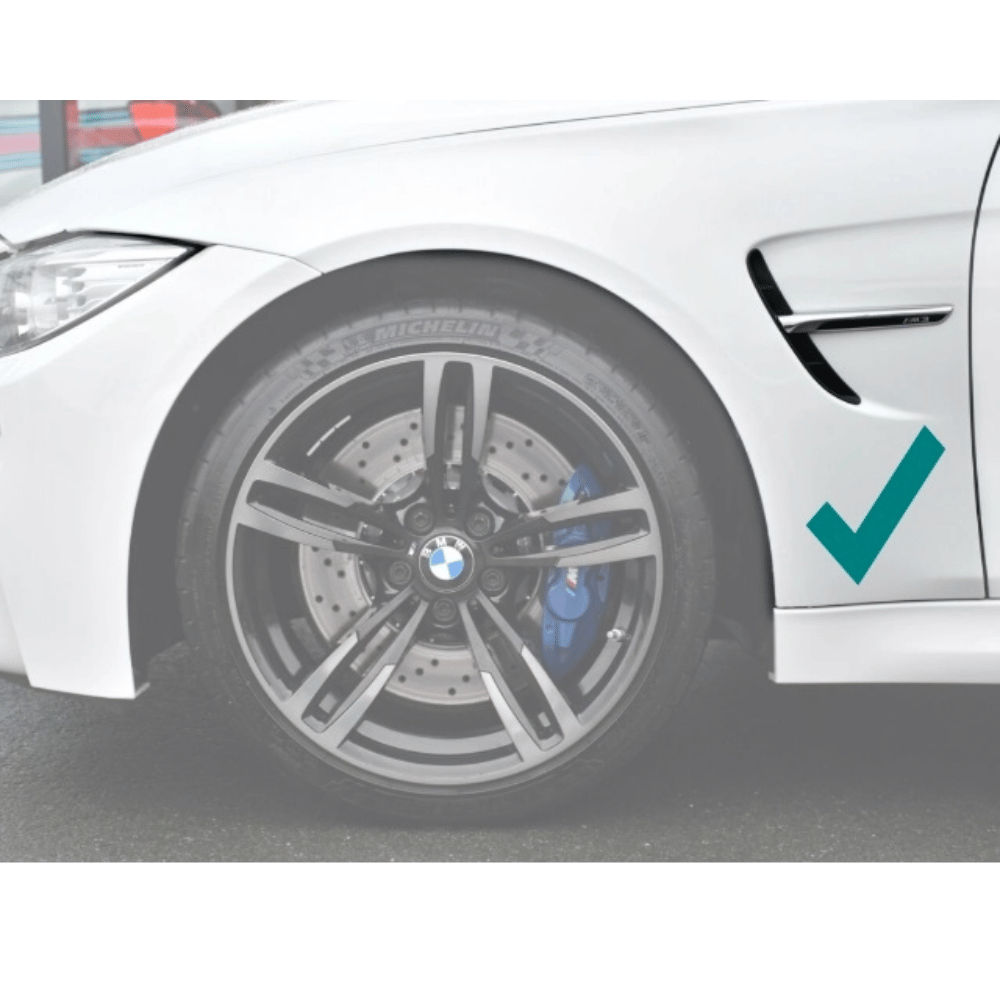 2x Sport Kotflügel Set +Halter Hochglanz Schwarz passend für BMW 3er F –  Bimmer-Garage