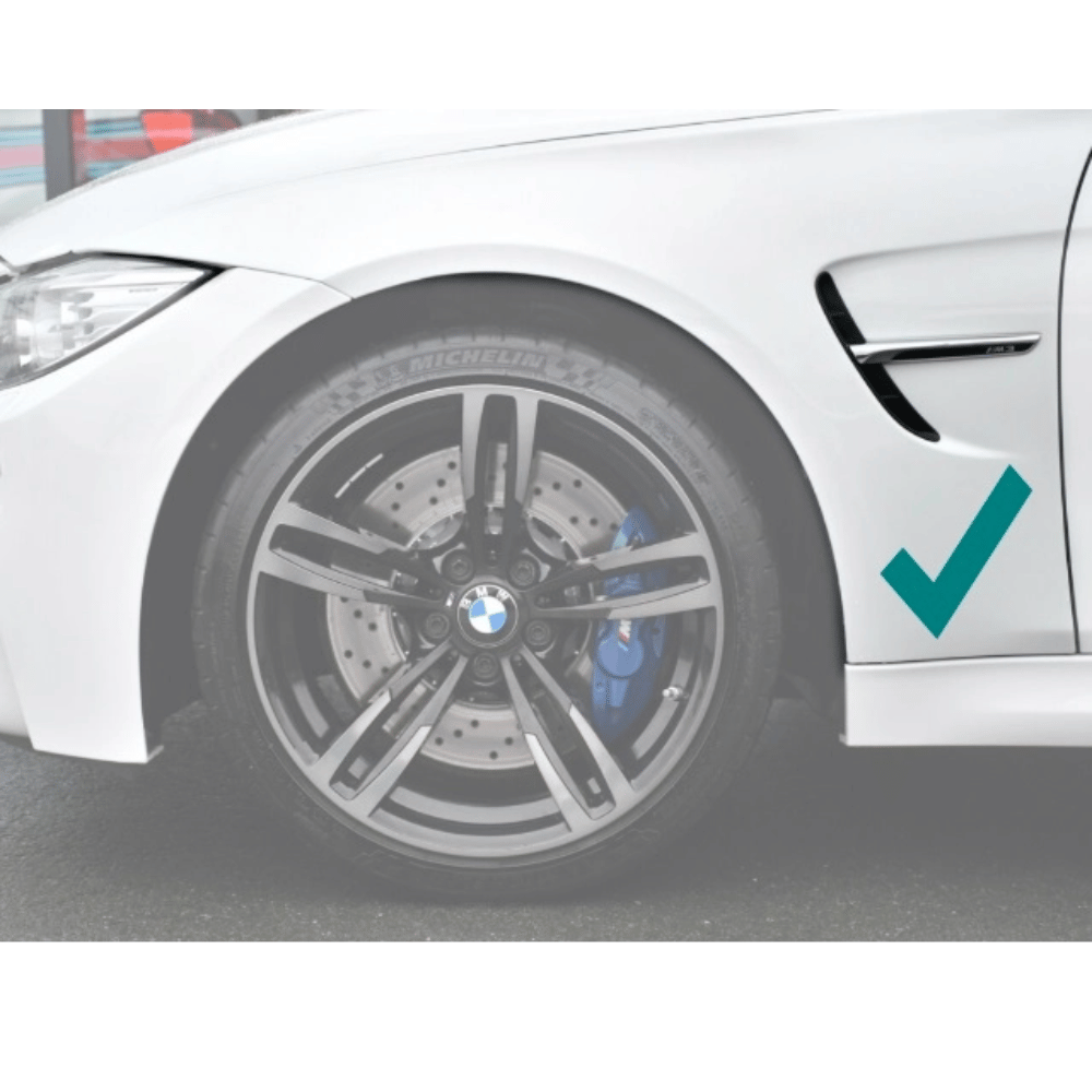 2x urheilullinen lokasuojasarja + pidike korkeakiiltoinen musta sopii BMW 3-sarjan F30 F31 -malleihin 11-18