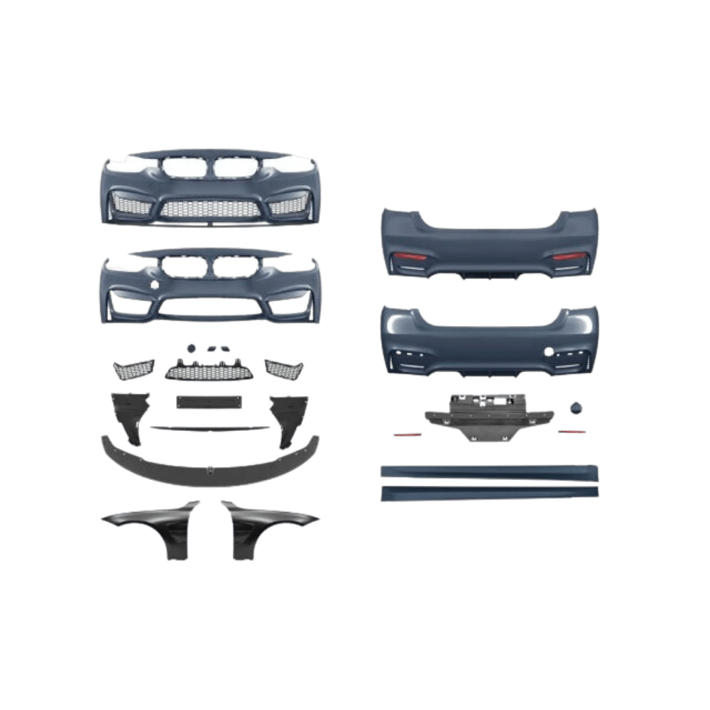 AN Evo Bodykit Performance Bumper Front Side Rear Duplex + Fender fits for BMW F30 not M3
