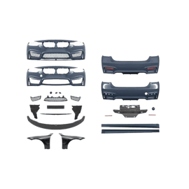 AN Evo Bodykit Performance Stoßstange Front Seite Heck Duplex +Kotflügel passt für BMW F30 nicht M3