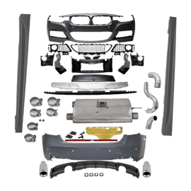 Bodykit Stoßstange 335d Performance Umbau+ Auspuffanlage für SRA/PDC passt für BMW 3er F30 11-17 Serie & M-Paket
