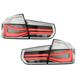 LED Lightbar Taillights SET White Facelift Design fits for BMW 3 Series F30 Sedan 2011-2015