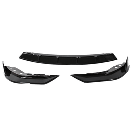Front spoiler lip bumper Sport Performance +ABE+glossy black 3-piece, suitable for G20 suitable for BMW 3 Series, G20, 2019-