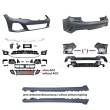 Load image into Gallery viewer, Bumper kit front and rear in sport design including side skirts with PDC holes and parking assistant front and rear, without ACC suitable for BMW 3 Series, G20, year of manufacture 2019- 