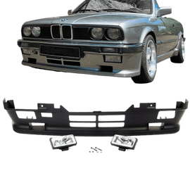 Sport Paket I Stoßstange vorne + Nebelscheinwerfer Klar passt für BMW 3er E30 auch M-Technik I