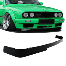 Laden Sie das Bild in den Galerie-Viewer, Frontspoiler Lippe vorne Schwarz glanz lackiert+ 10x Montage Clips 87-94 passend für BMW E30 auf IS Paket