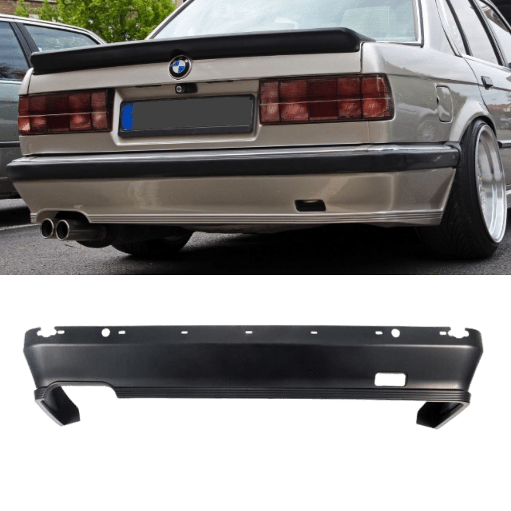 Sport Paket I Stoßstange hinten schwarz passt für BMW 3er E30 VFL auch M-Paket I