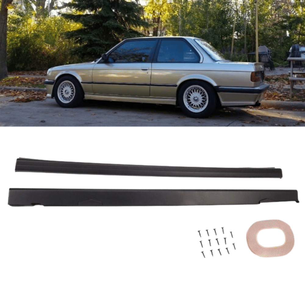 Sport Paket I Seitenschweller Set schwarz passt für BMW 3er E30 alle Modelle auch M-Paket I