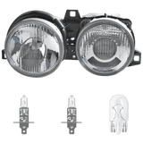Scheinwerfer links passend für BMW 3er (E30) Facelift ab Baujahr 1987-1994 inklusive Leuchtmittel/Birnen