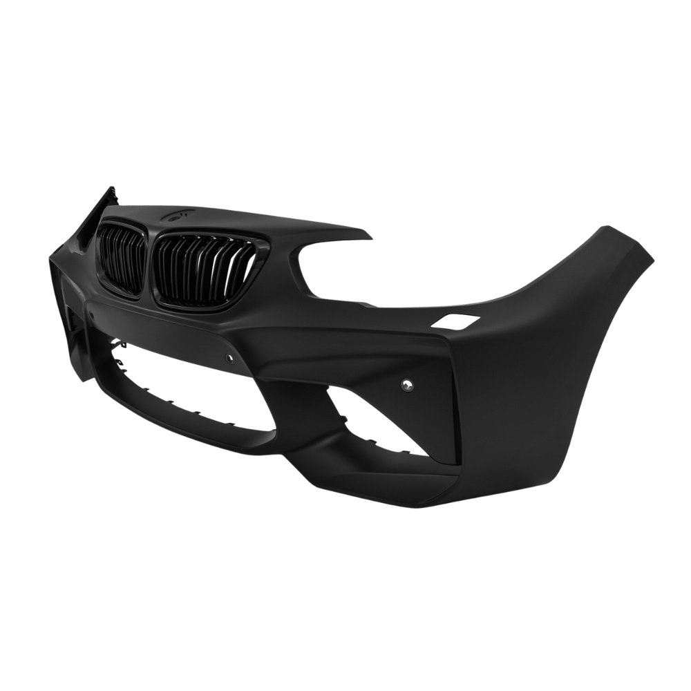 Facelift front bumper in sport design including grills with PDC holes and SRA suitable for BMW F20 LCi / F21 LCi, 2015-2018
