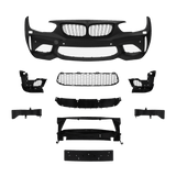 Facelift Frontstoßstange im Sport-Design inkl. Grills mit PDC-Bohrungen und SRA passend für BMW F20 LCi / F21 LCi, 2015-2018