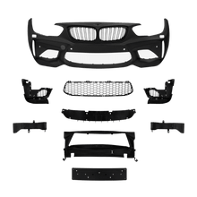 Load image into Gallery viewer, Facelift front bumper in sport design including grills with PDC holes and SRA suitable for BMW F20 LCi / F21 LCi, 2015-2018