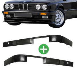 SET Stoßstangenleiste vorne (LINKS & RECHTS) passt für BMW E30 Facelift 09/87 >
