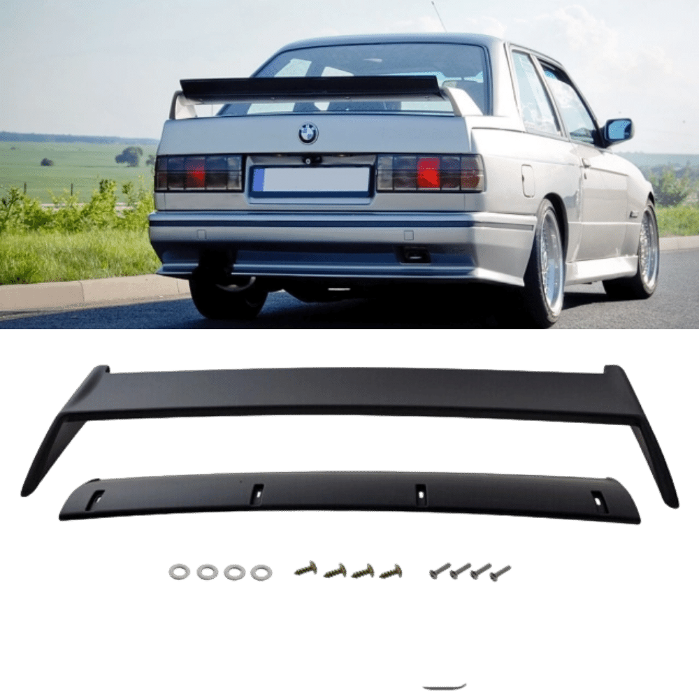 Heckspoiler Theke Lippe Sport schwarz passend für BMW 3er E30 Limousine Cabriolet 82-93 nicht M3