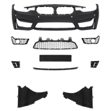 Frontstoßstange Stossstange im Sport-Design mit PDC-Bohrungen und SRA passend für BMW 3er BMW F30 LCI, 05/2015-2018