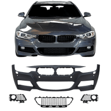 Lataa kuva Galleria-katseluun, Urheilullinen etupuskuri PDC-rei'illä ja SRA:lla soveltuu BMW 3-sarjan F30 Sedanille valmistusvuodesta 10.2011 - F31 Touring