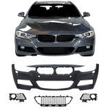 Urheilullinen etupuskuri PDC-rei'illä ja SRA:lla soveltuu BMW 3-sarjan F30 Sedanille valmistusvuodesta 10.2011 - F31 Touring