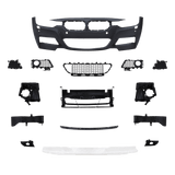 Frontstoßstange im Sport-Design mit PDC-Bohrungen und SRA passend für BMW 3er F30 Limousine ab Baujahr 10.2011 - F31 Touring