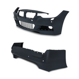 Stoßstangen Kit im Sport-Design inkl. Seitenschweller mit PDC-Bohrungen und SRA passend für BMW 3er F30 Limousine ab Baujahr 10.2011 -