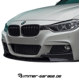 Kühlergrill Grill Schwarz Glanz Doppelsteg Sport passend für BMW 3er F30 F31 alle Modelle 2011-2019 +Emblemhalter