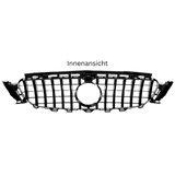 Sport Kühlergrill Schwarz mit Kamera - Passend für Panamericana GT Mercedes E-Klasse W213 S213 C238 A238 2016-2020
