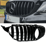 Panamericana Grill Schwarz Glanz für Mercedes C-Klasse W205/S205/C205/A205 (2014-2018)