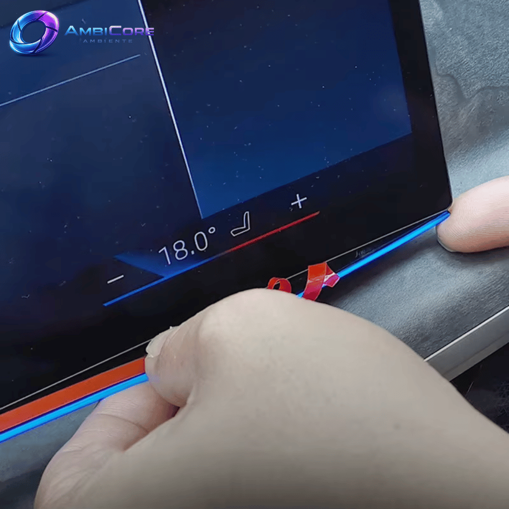 LED Ambientelicht für Curved Display – 64 Farben – Passend für BMW G-Serie & X-Modelle (G20, G22, G80, G82, G05, G07)