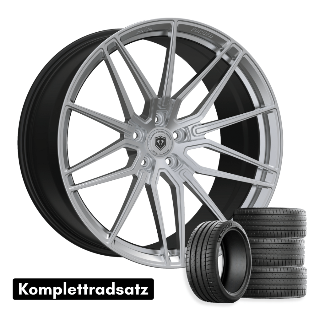 Komplettradsatz Raffa Wheels RFS-01 | Forged Series | Silver 10x21