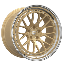 Lataa kuva Galleria-katseluun, Komplettradsatz Raffa Wheels RFS-04 | Forged Series | Champagner Polished Lip 10,5x20 &amp; 11,5x21 | BMW M2 G87