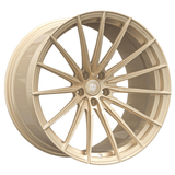 21 Zoll Komplettradsatz Raffa Wheels RFS-02 | Forged Series | Champagner 9,5x21 & 10,5x21 | Tesla Model Y
