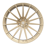 21 Zoll Komplettradsatz Raffa Wheels RFS-02 | Forged Series | Champagner 9,5x21 & 10,5x21 | Tesla Model Y
