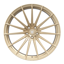 Laden Sie das Bild in den Galerie-Viewer, 21 Zoll Komplettradsatz Raffa Wheels RFS-02 | Forged Series | Champagner 9,5x21 &amp; 10,5x21 | Tesla Model Y