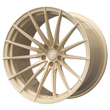 21 Zoll Komplettradsatz Raffa Wheels RFS-02 | Forged Series | Champagner 9,5x21 & 10,5x21 | Tesla Model Y