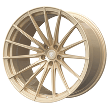 Laden Sie das Bild in den Galerie-Viewer, 21 Zoll Komplettradsatz Raffa Wheels RFS-02 | Forged Series | Champagner 9,5x21 &amp; 10,5x21 | Tesla Model Y