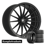 21 Zoll Komplettradsatz Raffa Wheels RFS-02 | Forged Series | Black Matt 9,5x21 & 10,5x21 | Tesla Model Y