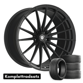 21 Zoll Komplettradsatz Raffa Wheels RFS-02 | Forged Series | Black Matt 9,5x21 & 10,5x21 | BMW X3M F97 | BMW X4M F98
