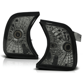 Front indicator SET clear glass smoked glass + W5W fits for BMW 5 Series E34 from 1988-1995