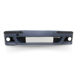 Front bumper for E39 including strips and grille with PDC holes and SRA suitable for BMW 5 Series E39 built between 1996 and 2003