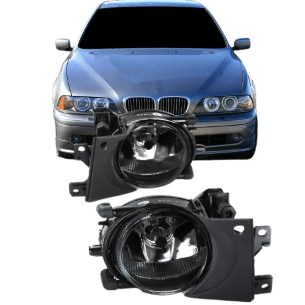 Fog light smoked glass suitable for BMW E39 Facelift, year 2000-2004 